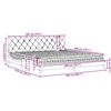 vidaXL Krevet s madracem krem 200 x 200 cm od tkanine