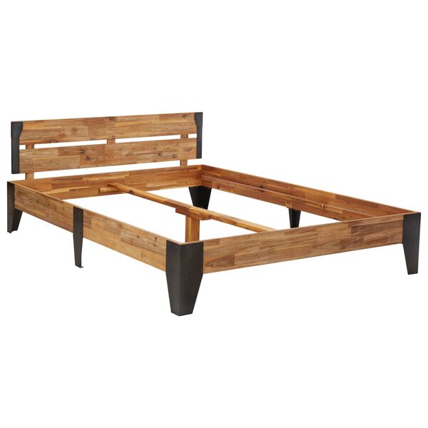 vidaXL Okvir za krevet od masivnog bagremovog drva brušeni 120x200 cm