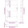 vidaXL Vrtna vrata 85 x 175 cm od čelika COR-TEN