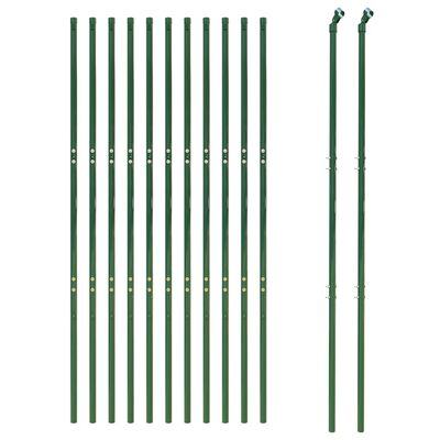 vidaXL Ograda od žičane mreže zelena 1,8 x 25 m od pocinčanog čelika