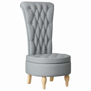 vidaXL Fotelja sa za&scaron;titom Svijetlo siva 56,5 x 70 x 110 cm tkanina