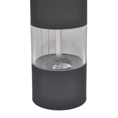 Crni plastični mlinac za sol/začine 2 kom