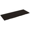 vidaXL Zidna polica tamnosmeđa 160x60x(2-4) cm od obrađene hrastovine