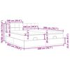 vidaXL Otomanski okvir kreveta s madracima smeđesivi 200x200cm tkanine