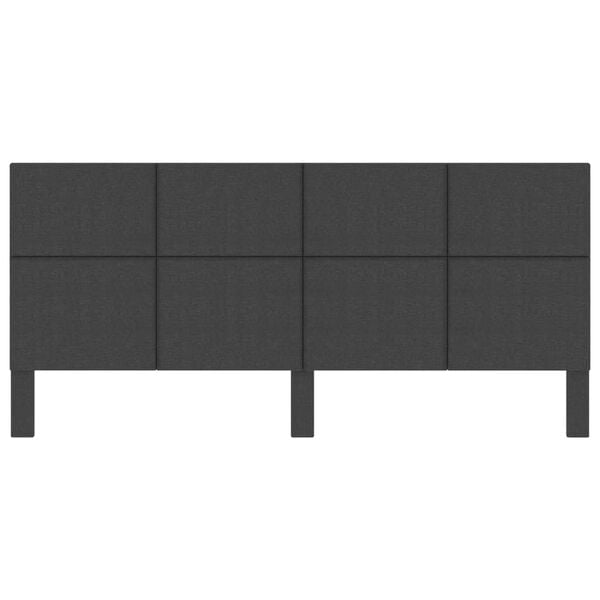 vidaXL Uzglavlje od tkanine tamnosivo 200 x 200 cm