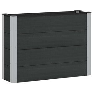 vidaXL Povi&scaron;ena vrtna gredica Crna 100 x 30 x 72 cm