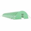 vidaXL Plastenik s čeličnim okvirom zeleni 144 m&sup2; 24 x 6 x 2,85 m