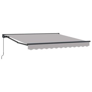 vidaXL Okvir tende Svjetlosiva 300 x 250 cm Poliester s PU premazom