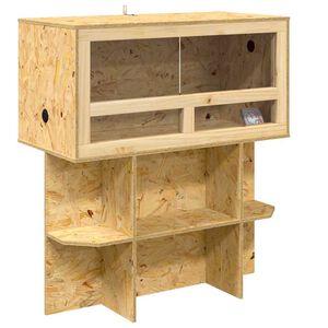 vidaXL Terarij Smeđa 80 x 40 x 90 cm OSB