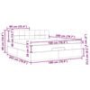 vidaXL Otomanski krevet s madracem tamnosivi 180x200cm od tkanine