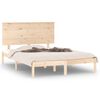 vidaXL Okvir za krevet od masivnog drva 120 x 190 cm mali bračni