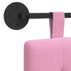 vidaXL Držeće uzglavlje Zidne Ružičasta 130 x 55 x 5 cm tkanina