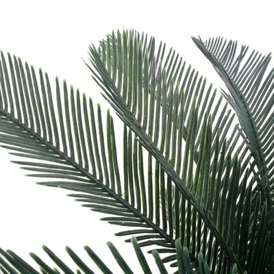 vidaXL Umjetna cikas palma s posudom zelena 125 cm