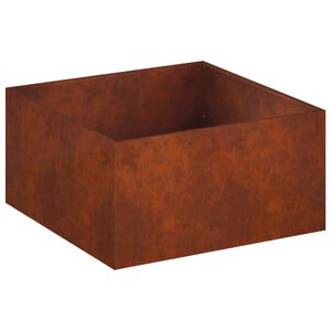 vidaXL Vrtna saksija Rđa 60 x 60 x 40 cm Otporni čelik