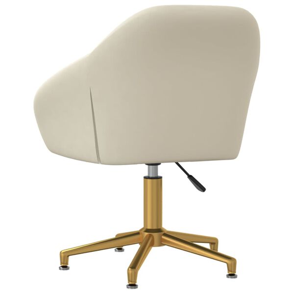 vidaXL Okretne blagovaonske stolice 6 kom krem bar&scaron;unaste