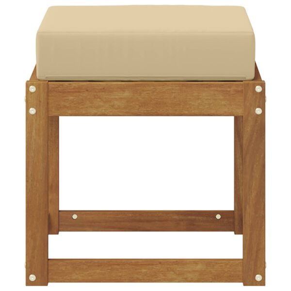 vidaXL Vanjska stolica klupa Čvrsto drvo akacije Prirodna