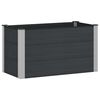 vidaXL Povi&scaron;ena vrtna gredica Crna 100 x 50 x 54 cm WPC i aluminij