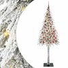 vidaXL Božićno drvce s 300 LED svjetlima Bijelo 210 cm PE i čelik