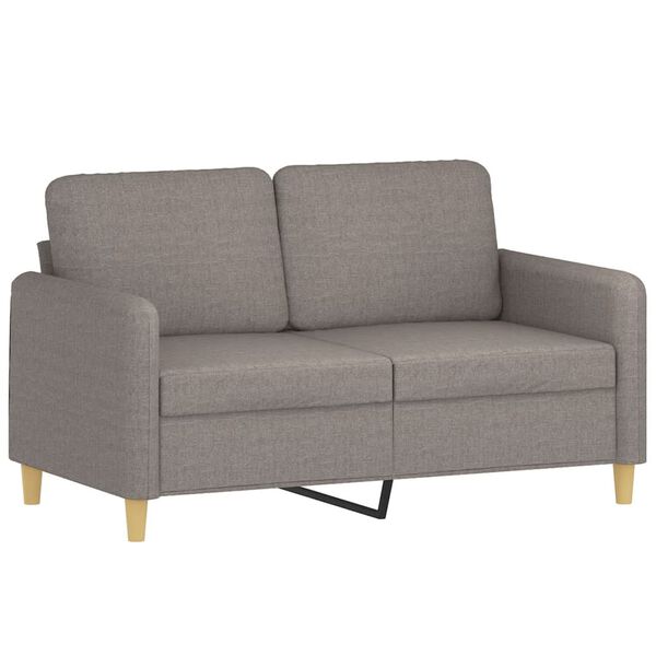 vidaXL 3-dijelni set sofa s jastucima smeđesivi od tkanine