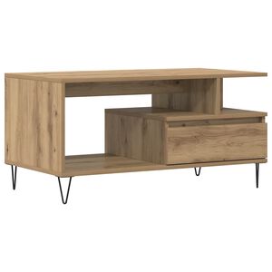 vidaXL Stol za kavu Artisan hrast 90x49x45 cm izrađeno drvo