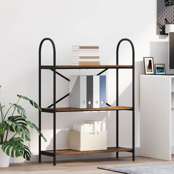 vidaXL Polica Staro drvo 80 x 30 x 109 cm Konstruirano drvo