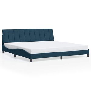 vidaXL Okvir za krevet bez madraca Hanko plavi 200x200 cm bar&scaron;unasti