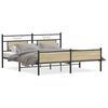 vidaXL Metalni okvir kreveta bez madraca boja hrasta sonome 180x200 cm
