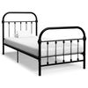 vidaXL Okvir za krevet crni metalni 90 x 200 cm