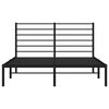 vidaXL Metalni okvir za krevet s uzglavljem crni 120x190 cm