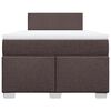 vidaXL Krevet box spring s madracem tamnosmeđi 120 x 190 cm od tkanine