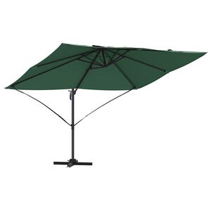 vidaXL Suncobran 351 x 250 x 260 cm Poliester i aluminij Zelena