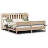 vidaXL Krevet s regalom za knjige bez madraca 180x200 cm od borovine