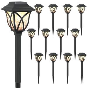 vidaXL Solarna svjetla za vanjsku upotrebu s tlo&scaron;cem 12 kom. 42 cm PP