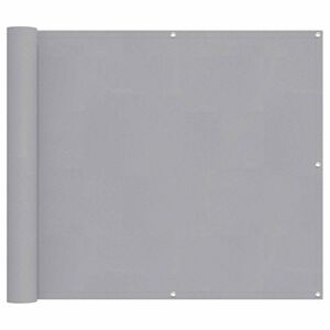 vidaXL Balcony ekran Svijetlo siva 100 x 400 cm Oxford tkanina