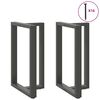 vidaXL Noge za barski stol T-oblika 2 kom antracit 60x35x(90-91) cm čelik