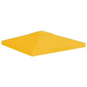 vidaXL Pokrov za sjenicu s 2 razine 310 g/m&sup2; 3 x 3 m žuti