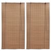 vidaXL Rolete od bambusa 2 kom 80 x 160 cm smeđe