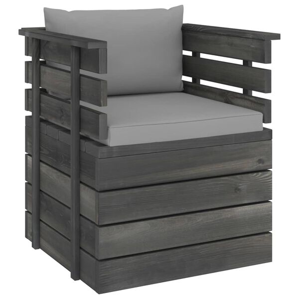 vidaXL 12-dijelna vrtna garnitura od paleta od borovine s jastucima