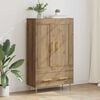 vidaXL Highboard Umjetnički hrast 69,5 x 31 x 115 cm Konstruirano drvo