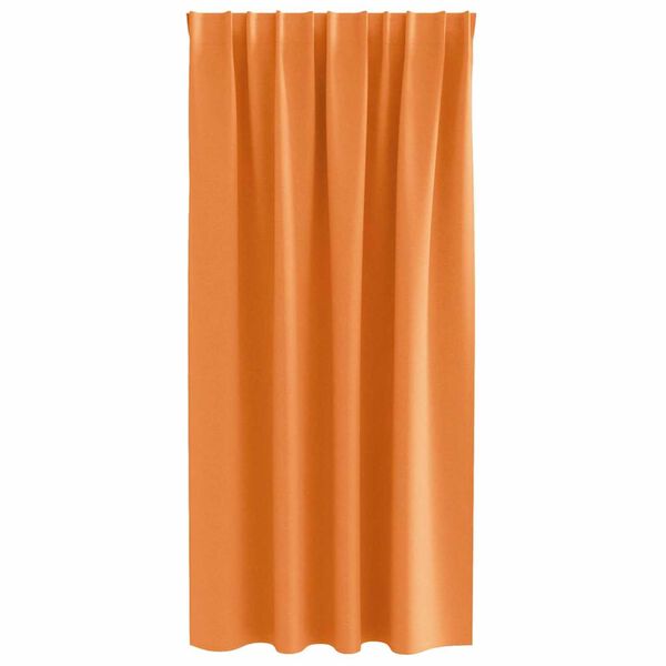 vidaXL Zavjese za blackout s prstenovima 2 pcs Narančasta 175 x 140 cm