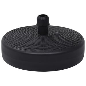 vidaXL Stalak za suncobran punjen pijeskom/vodom 24 L crni
