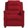 vidaXL Masažna fotelja crvena boja vina bar&scaron;unasta