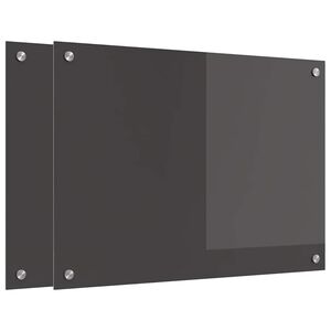 vidaXL Kuhinjski zaštita 2 pcs Tamno siva 70 x 50 cm