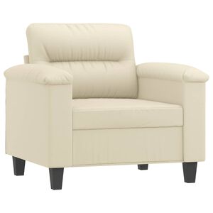 vidaXL Fotelja krem 60 cm od umjetne kože