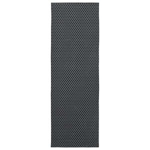 vidaXL Traka za tepih ORIZ 1150 gsm Crni mrežasti uzorak