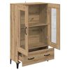vidaXL Highboard s ladicama Umjetnički hrast 70 x 31 x 115 cm