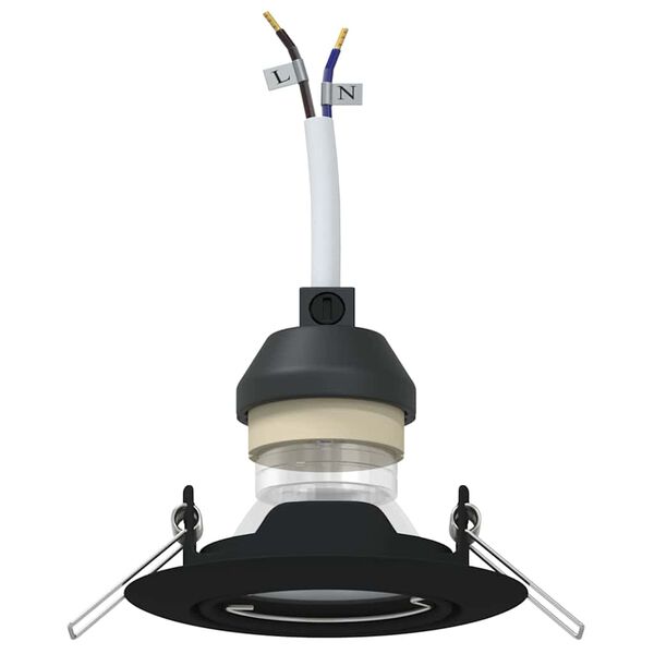 vidaXL Reflektor 12 pcs Crna 9 x 9 x 2.5 cm Metal