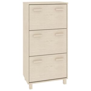vidaXL Ormarić za cipele HAMAR boja meda 59,5x35x117 cm od borovine