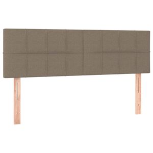 vidaXL Uzglavlja smeđesiva 144x5x78/88 cm od tkanine