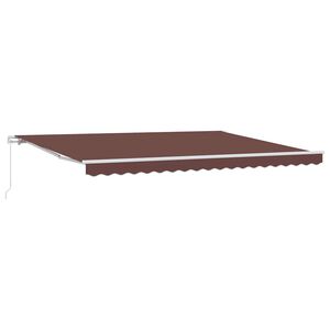 vidaXL Tenda na ručno uvlačenje smeđa 450 x 300 cm